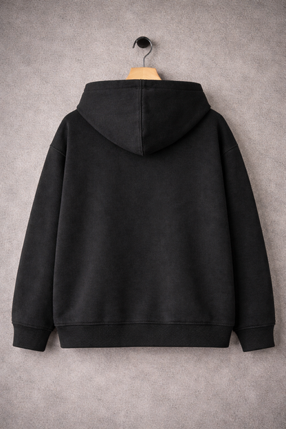 Oversized Zipper - Midnight Black